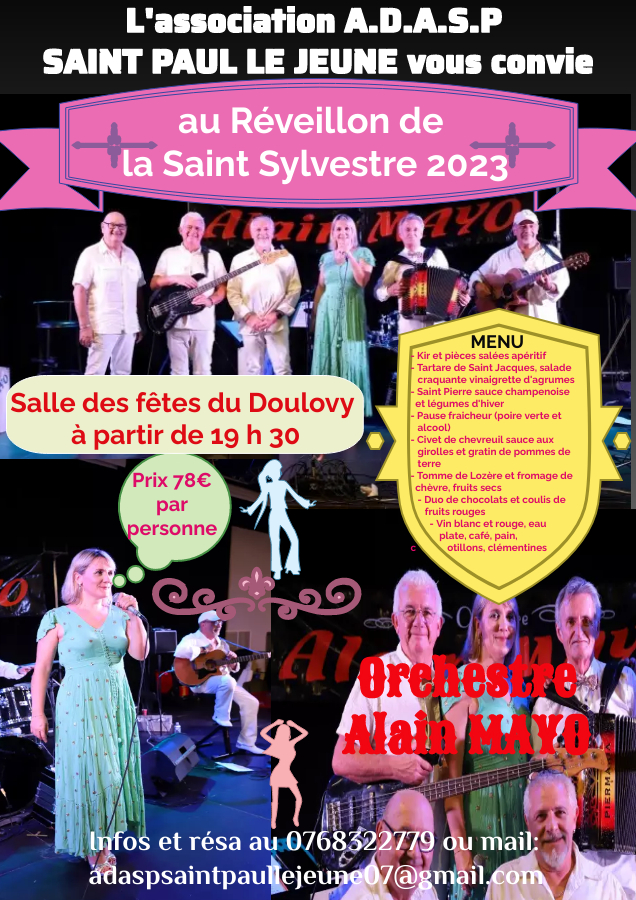 News R veillon de la Saint Sylvestre Mairie de Saint Paul le